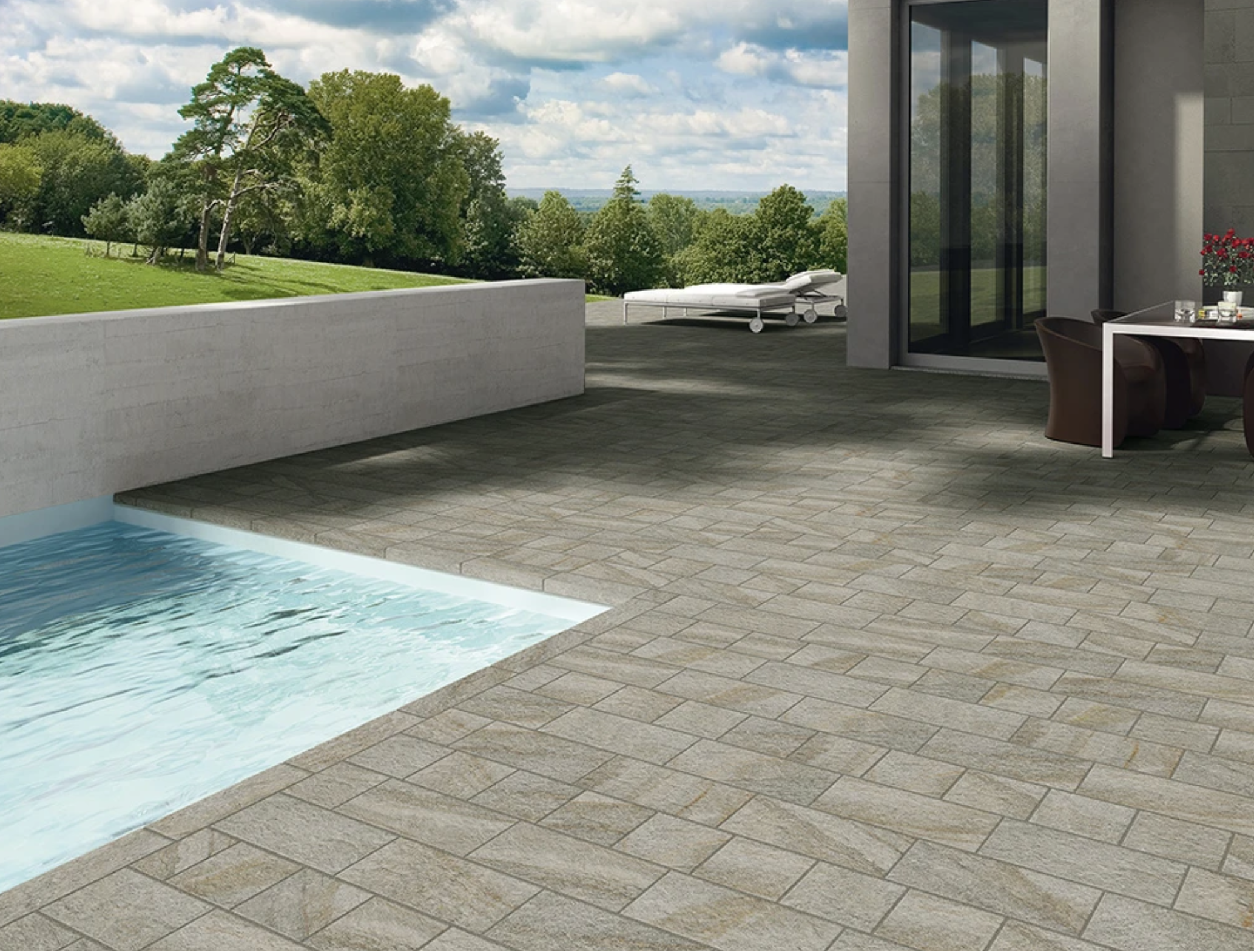 Grey R11 Glazed Porcelain Tile Floor and Wall, Outfit series by Paul Ceramiche
