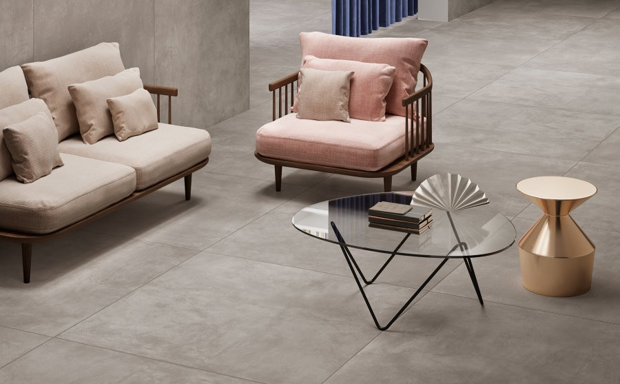 HTL 5 Grey Porcelain Tile Floor and Wall Timeline series by Ceramiche Del Conca Spa
