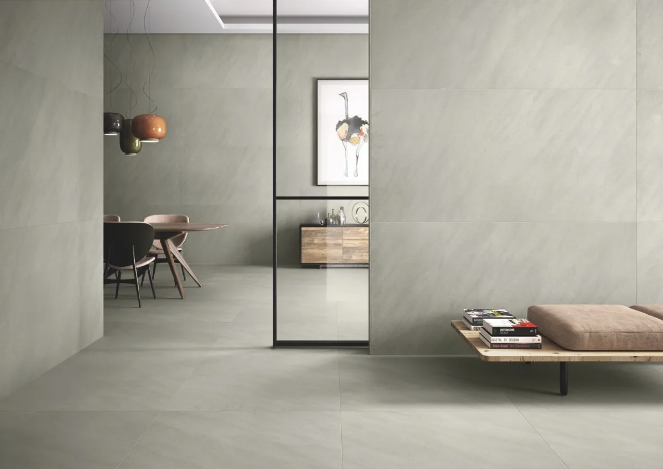 Aitos Pietre di Paragone R10 Series Grey Porcelain Tile Floor and Wall by Casalgrande Padana
