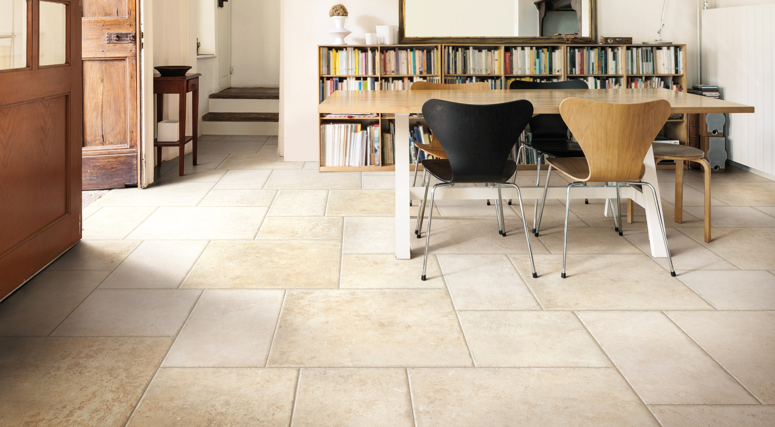 Blend porcelain stoneware floor and wall tiles Terre d'Otranto Naturale R9 series by Ceramica Rondine
