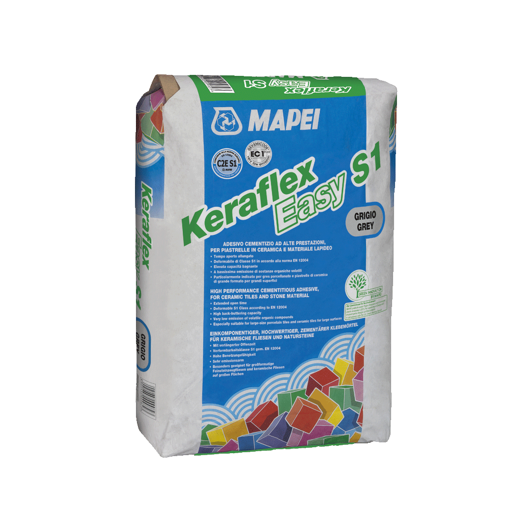 Keraflex Easy S1 Mapei news with 1 bag you can install 6 square meters
