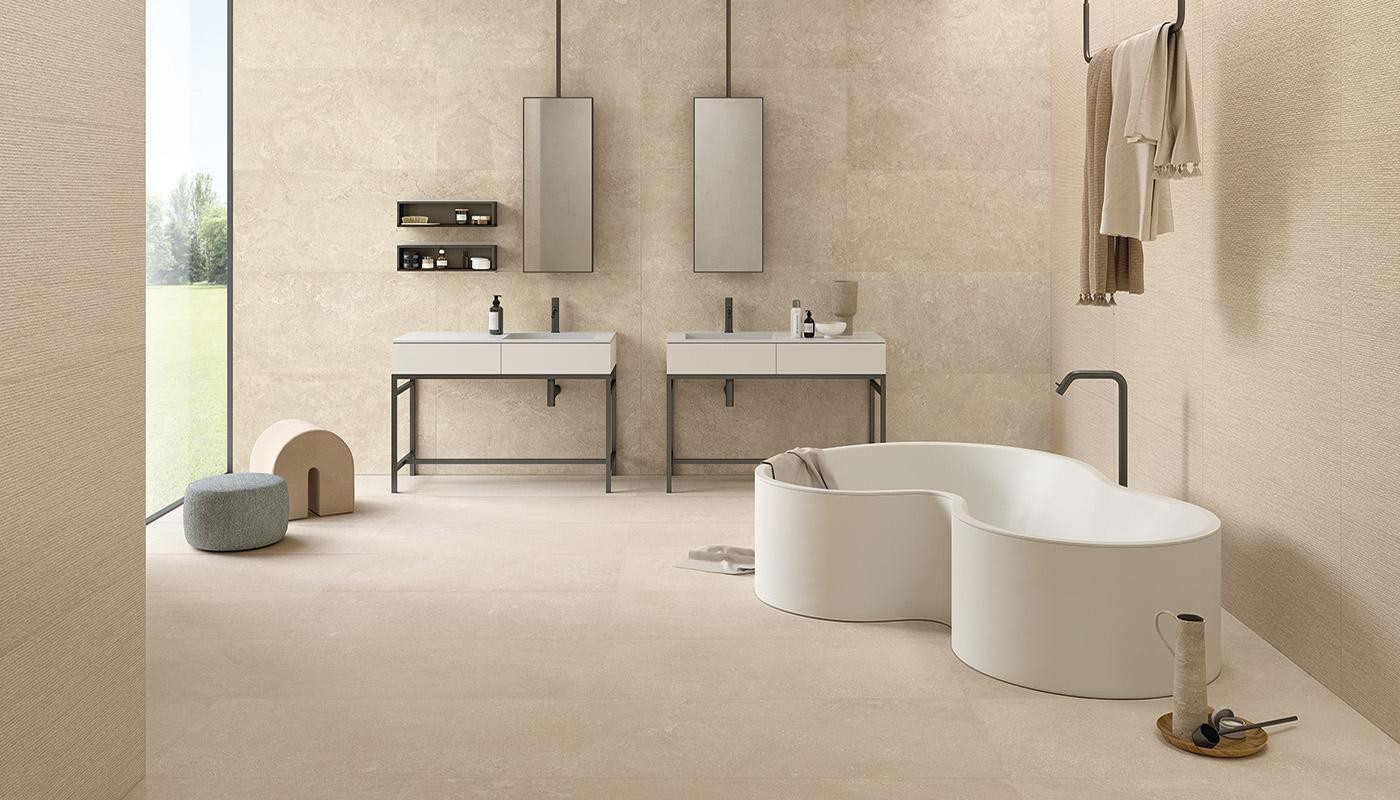 Floor and wall covering in Mapierre Ancienne Beige Emilceramica

