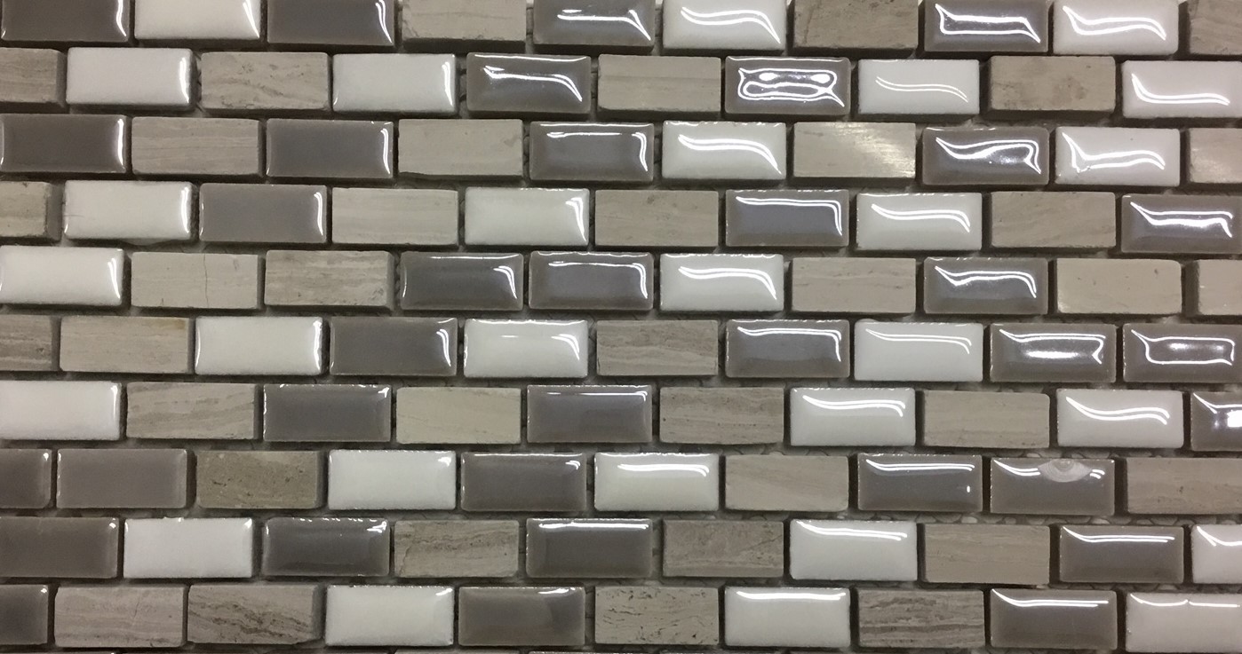 Mini Brick Turtora pearlescent mosaic
