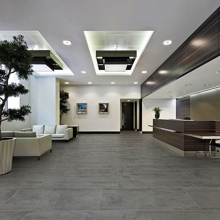PROCEMENT Anthracite porcelain tile floor line first choice

