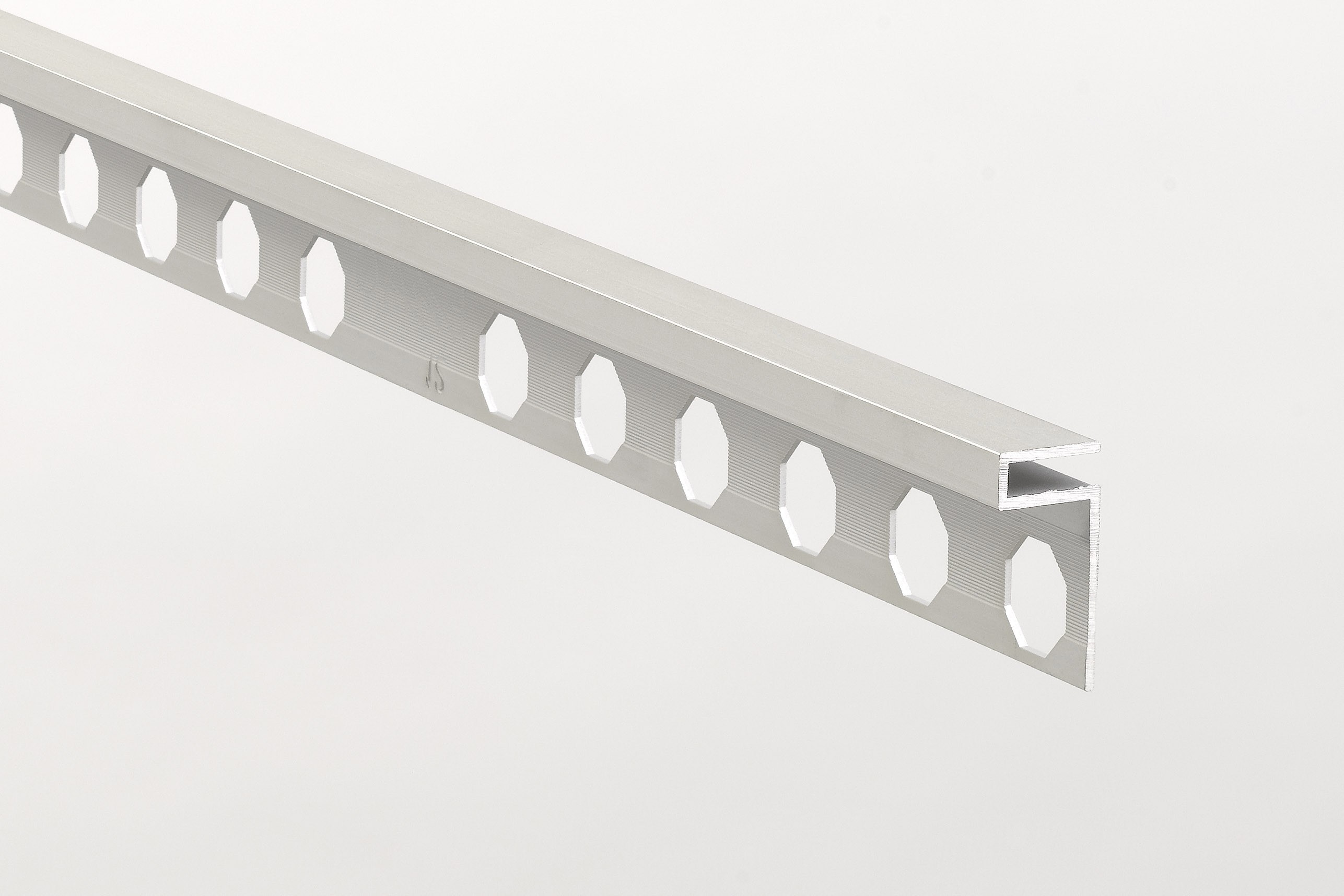 Decorative aluminum profile in Matt Silver, 2.5 meter linear bars
