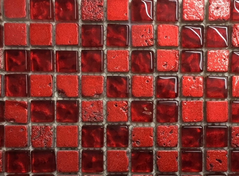 Red Mosaic Gold leaf line 1.5x1.5
