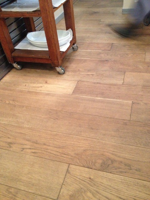 Wooden floor, Old Oak plank, matt varnished
