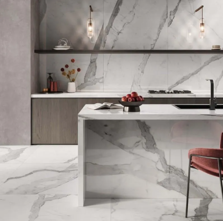 Casalgrande Padana Statuary Marmoker Statuario Altissimo Honed Stoneware Slab 120x278
