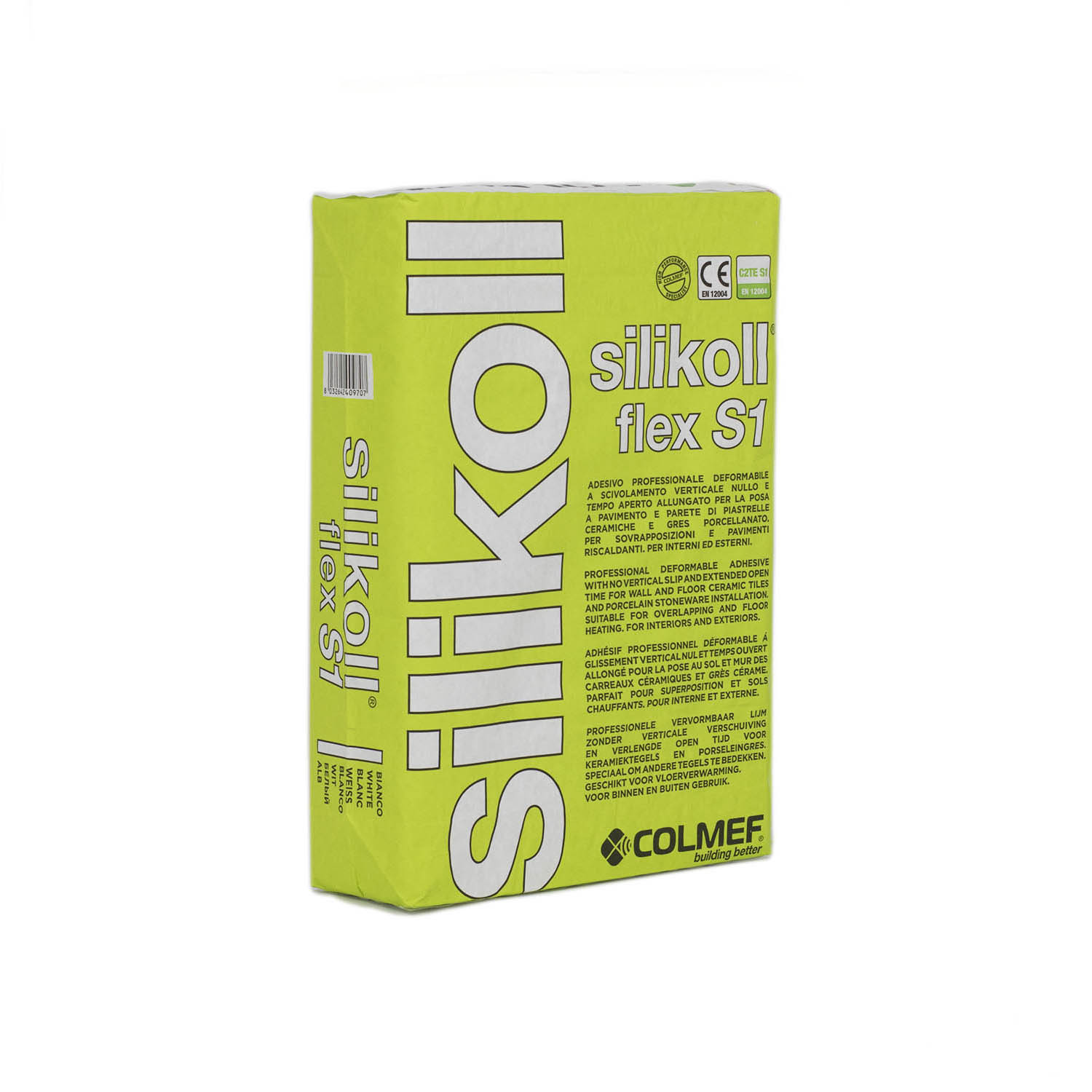 Silikoll Flex S1 C2TE glue with 1 bag you can install 6 square meters
