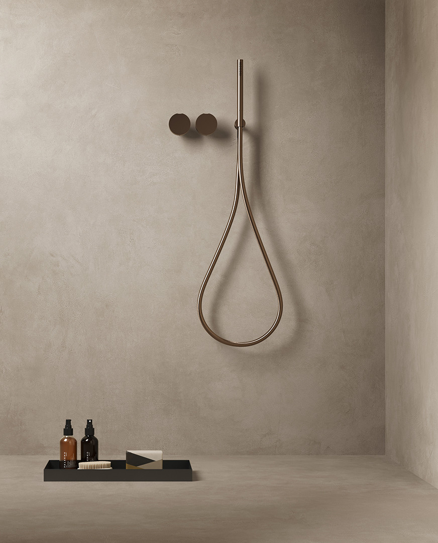 HTL 9 Taupe porcelain tile floor and wall tile Timeline series by Ceramiche Del Conca Spa
