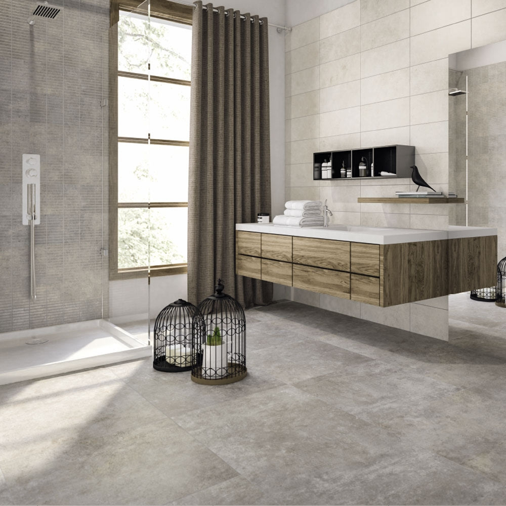 Boden- und Wandfliesen aus Feinsteinzeug SOUL ash für Innenräume
