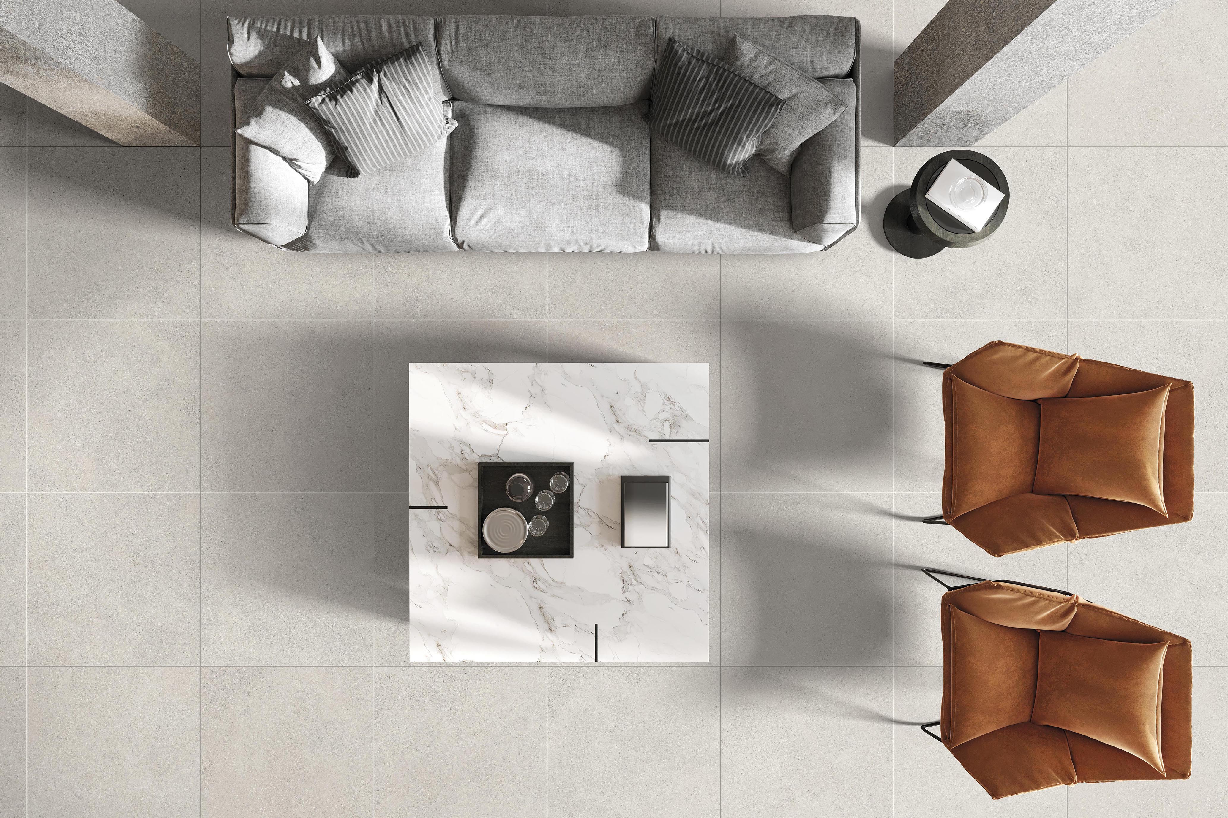 FEINSTEINZEUGBODEN IN STEINOPTIK: CAPITAL Series, Farbe ICE
