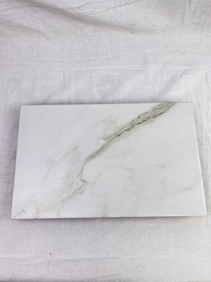 Doppelgebrannte Wandfliese mit elfenbeinfarbenem Marmoreffekt der Palace-Serie 25x40
