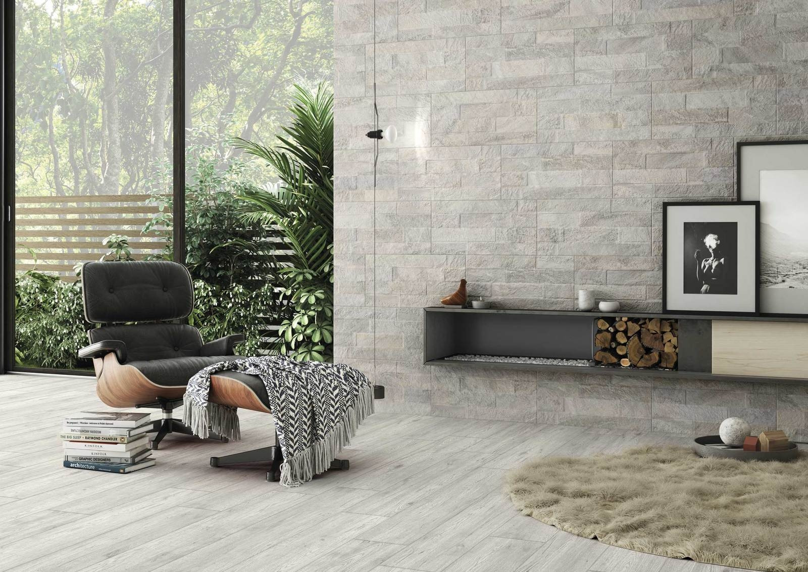 Mur en grès gris 31x62
